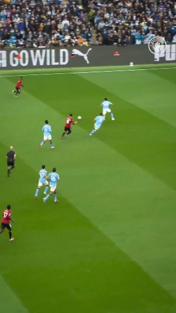 表现亮眼！曼城官方晒胡桑诺夫曼市德比防卫  集锦：孤注一掷😤