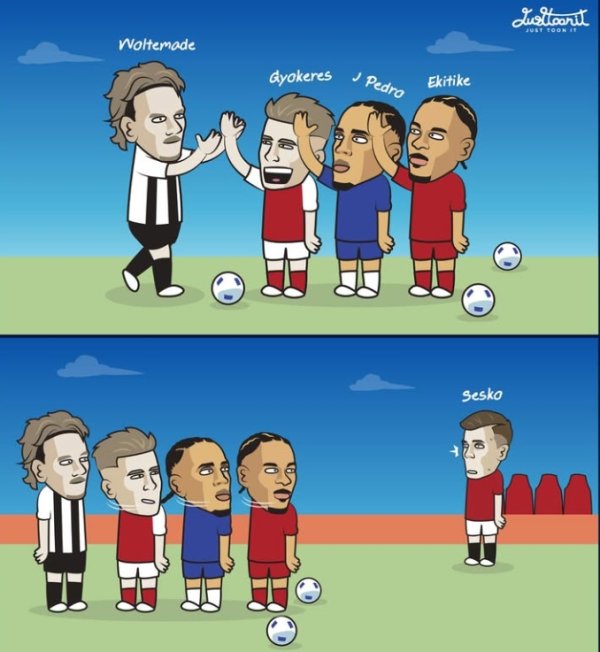 今日趣图：约克雷斯4场3球水态尽显，舍什科5场0球未来可期